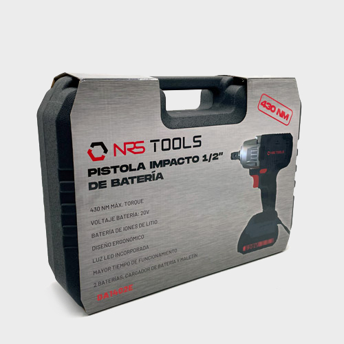 PISTOLA DE IMPACTO ½” ELÉCTRICA 430 NM - NRS TOOLS